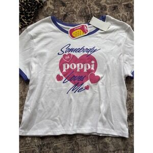 Women's size XL somebody at Poppi Loves Me T Shirt cropped Target